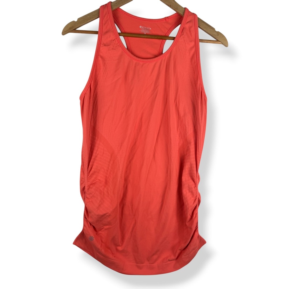 Athleta Racerback Tank Top Size Medium Sporty Athleisure Seamless Yoga Workout